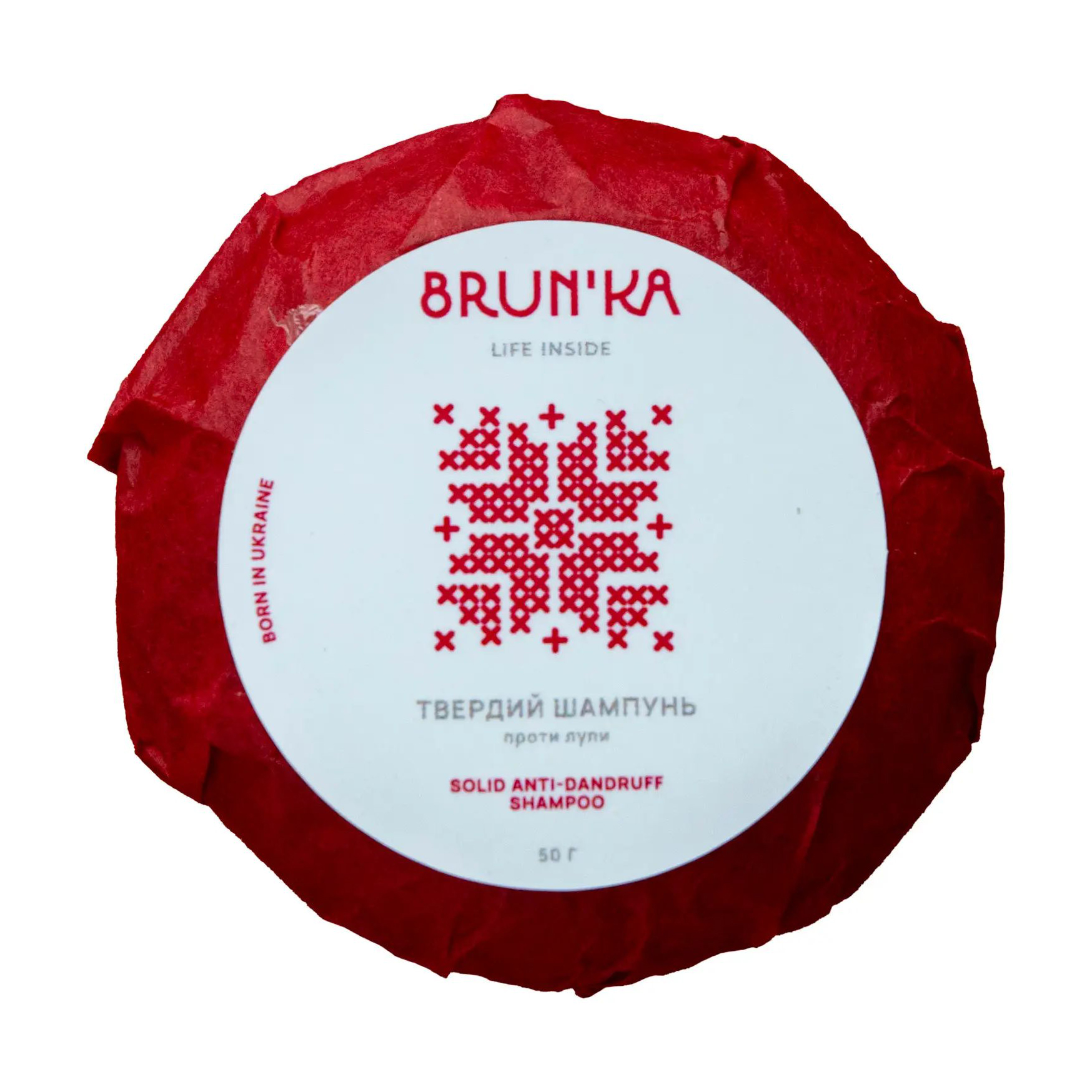 Твердий шампунь для волосся Brun'ka Solid Anti-Dandruff Shampoo проти лупи, 50 г