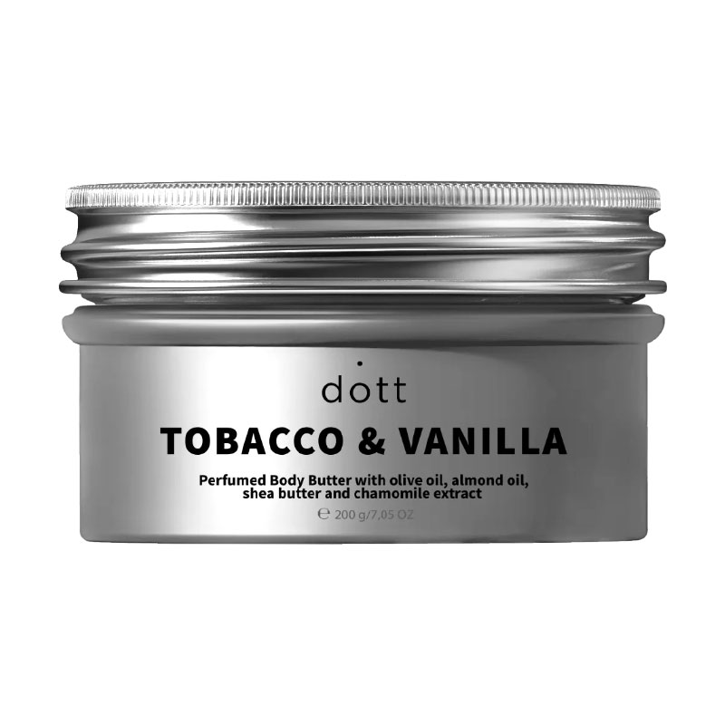 Уцінка! Парфумований батер для тіла Dott Tobacco &amp; Vanilla Perfumed Body Butter з олією оливки, мигдалю, ши та екстрактом ромашки, 200 мл